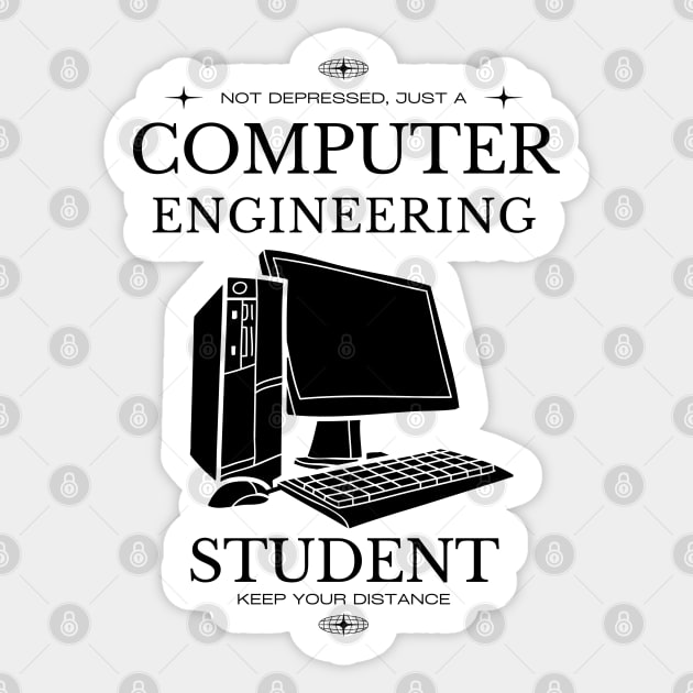 Computer Engineering - White Version - Engineers Sticker by Millusti